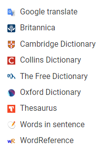 dictionaries